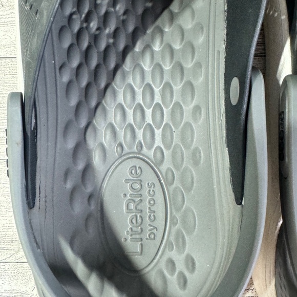 Crocs Clogs Shoes Mens 13 Black Lite Ride Clog Cushioned Comfort Slide On - Picture 4 of 8